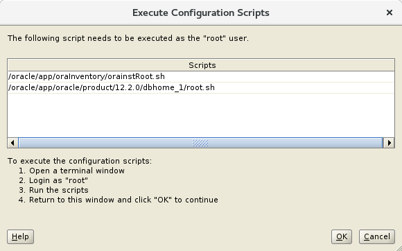 Oracle Database 12c R2 Installation for Ubuntu 16.04 Xenial Step 11 of 13