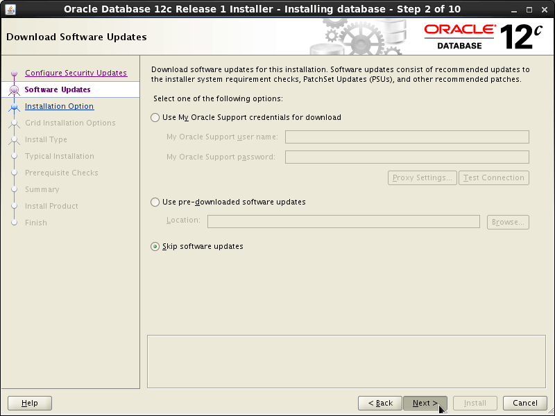 Oracle Database 12c R1 Installation for Ubuntu 14.10 Utopic Step 2 of 13