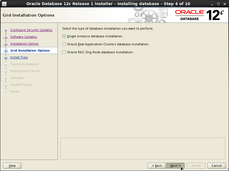 Oracle Database 12c R1 Installation for Ubuntu 14.10 Utopic Step 4 of 13