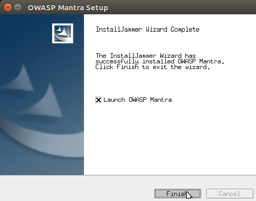 How to Quick Start OWASP Mantra Kali - finish launch