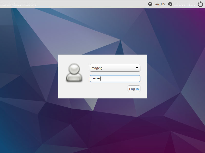 Lubuntu 16.04 Paralles Virtual Machine Installation - Login