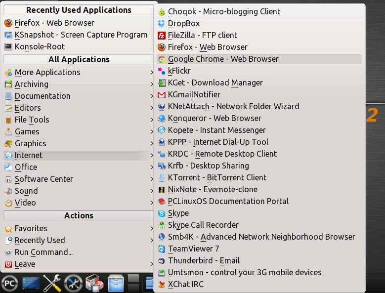 How to Install Chrome on PCLinuxOS - PCLinuxOS KDE4 Desktop Chrome Launcher