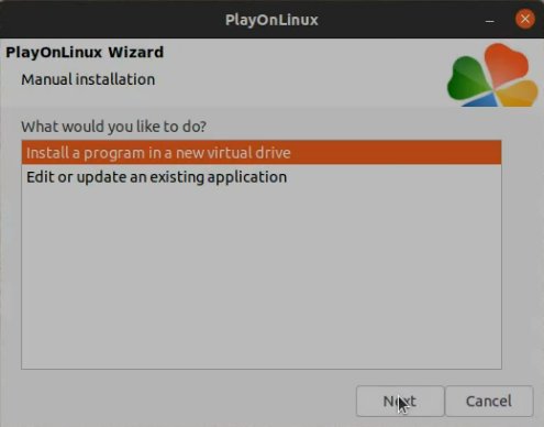 Install program in a new virtual drive