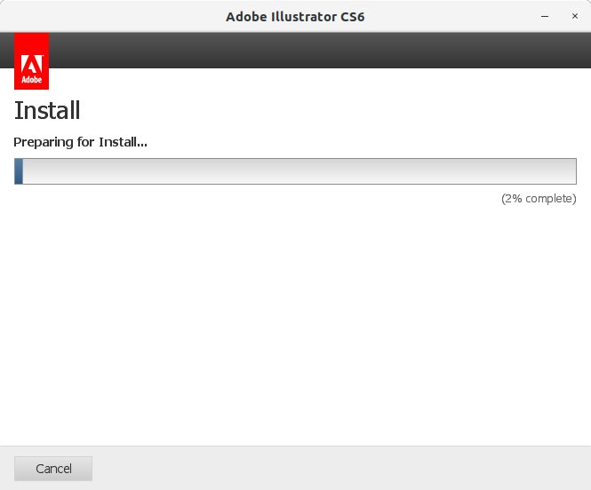 How to Install Adobe Illustrator CS6 in Ubuntu 18.04 Bionic LTS - 8 Adobe Illustrator CS6 Installer