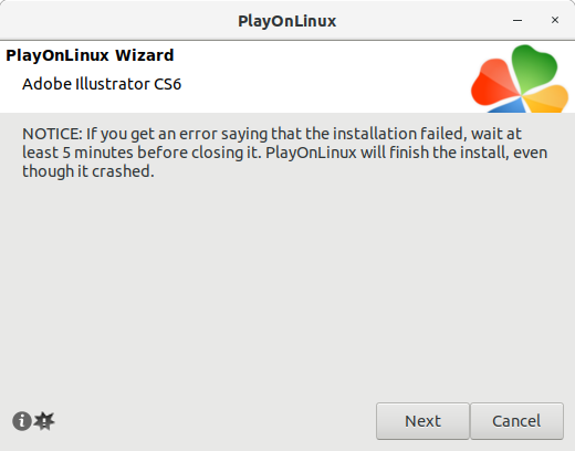 How to Install Adobe Illustrator CS6 in Lubuntu 18.04 Bionic LTS - 4
