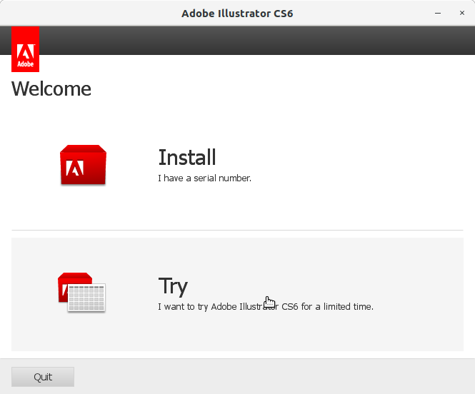 How to Install Adobe Illustrator CS6 in openSUSE - 3 Adobe Illustrator CS6 Installer