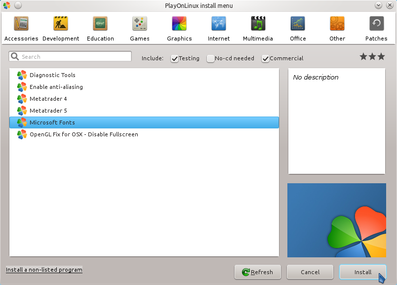 How to Install Microsoft Fonts for Wine Windows on Linux Mint - Run Microsoft Fonts App