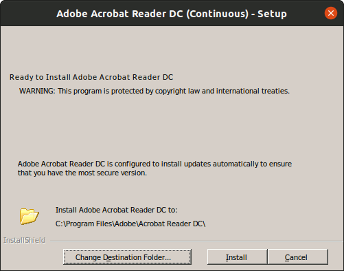 Step-by-step Adobe Acrobat Reader DC MX Linux Installation - Confirm Installation