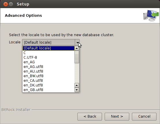OpenSUSE 13.X Install PostgreSQL 9.X - setup locale