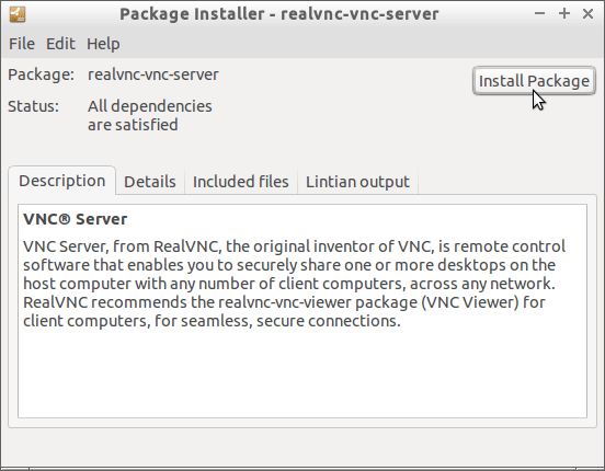 Install Best Vnc Server on Bodhi Linux - Install RealVNC
