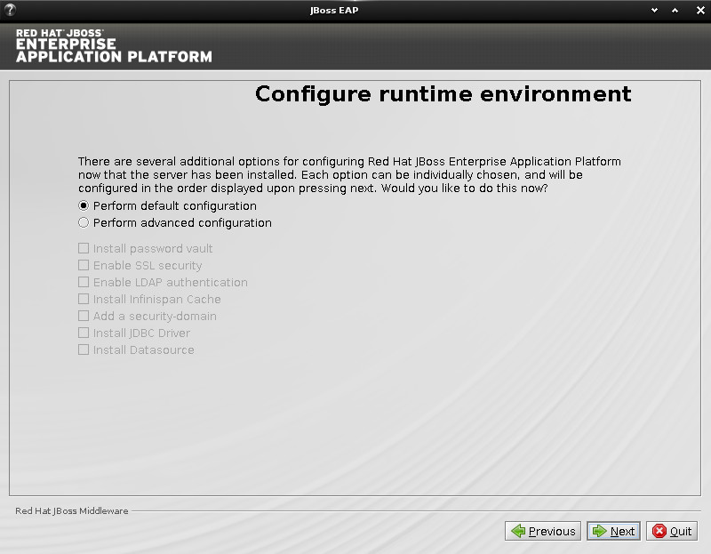 JBoss EAP Installation on Elementary OS Linux - Runtime Config