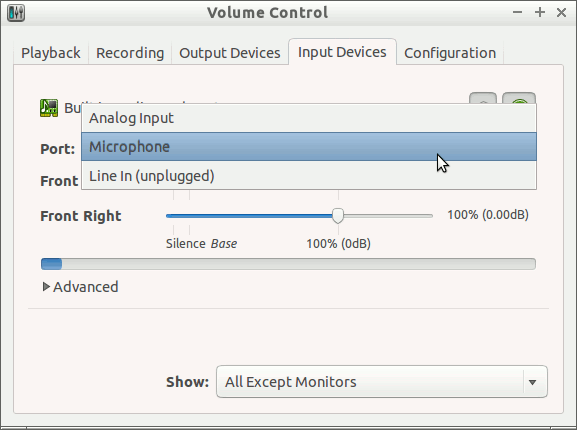 Skype Quick Start on Elementary OS Linux - Set Microphone