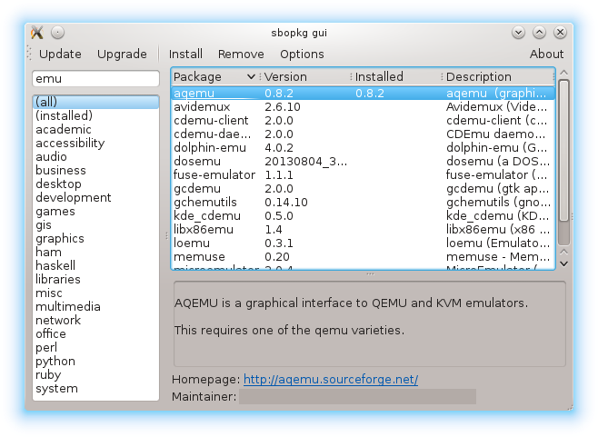 How to Install Sbopkg on Slackware - GUI
