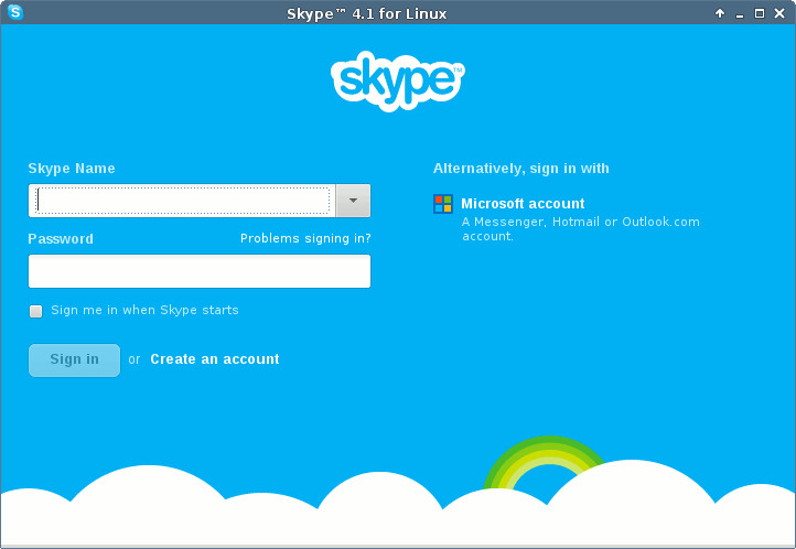 Linux Xfce Skype
