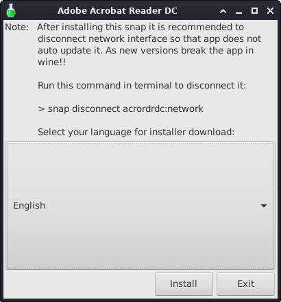 Step-by-step Adobe Acrobat Reader DC KDE Neon Linux Installation - Notice