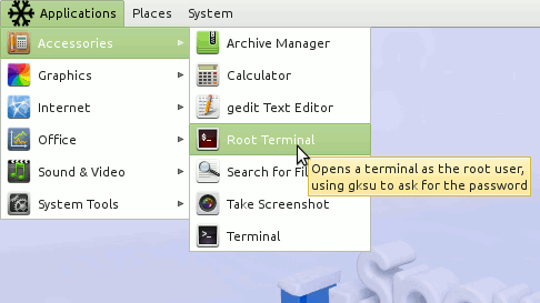 Snow-Linux Glacier 4 Mate Open Terminal