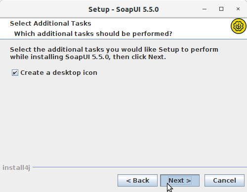 How to Install SoapUI Open-Source in Fedora 32 - Desktop Icon
