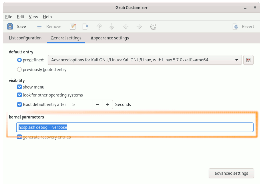 Grub Debug Boot Ubuntu Setup Guide - debug mode