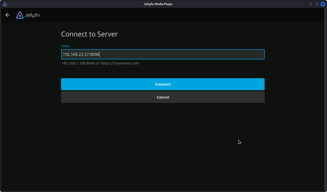 Connect to server