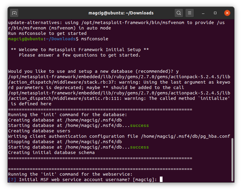 How to Install Metasploit Framework in Ubuntu 21.10 Impish - DB Setup