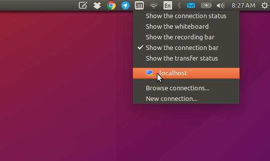 Quick-Start NoMachine Client Remote Desktop Connection on Ubuntu - Select Connection