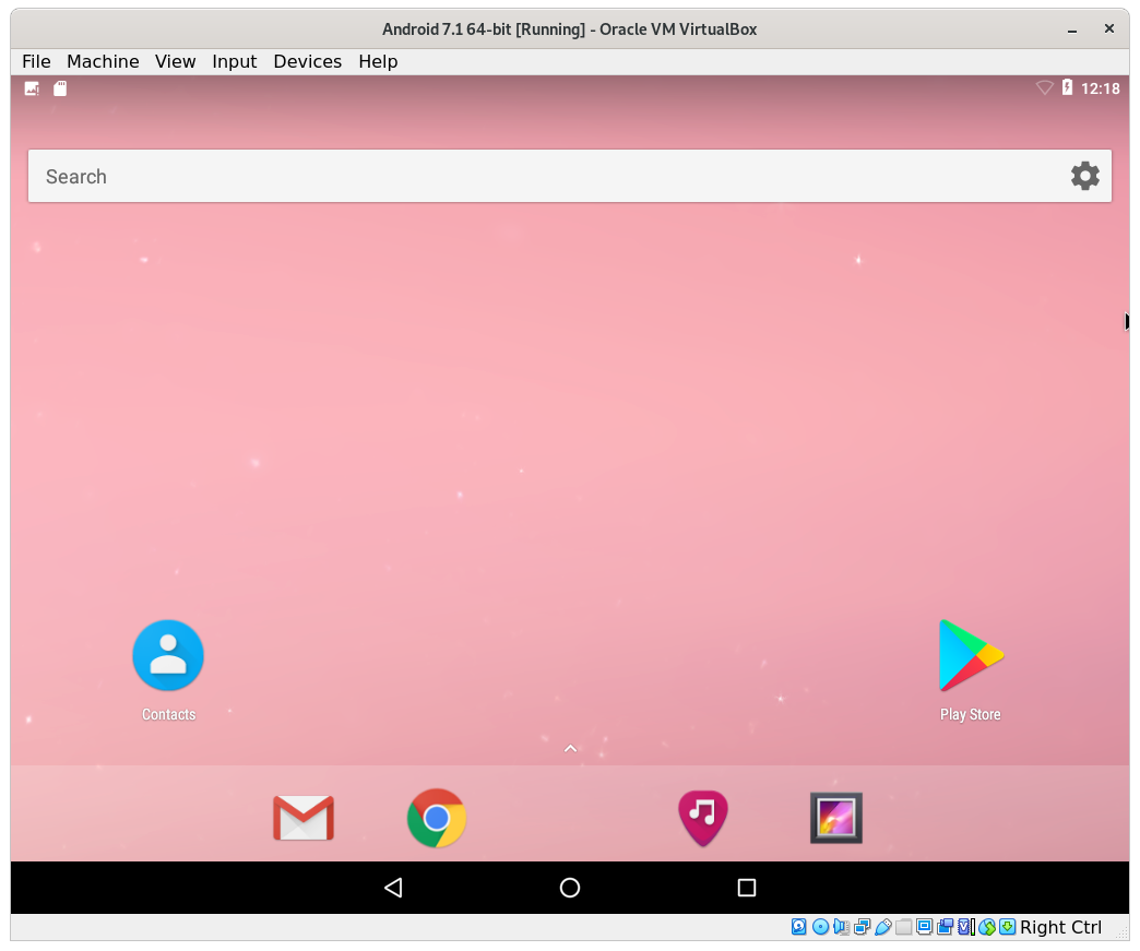How to Install Android 8.1 VirtualBox Virtual Machine - android apps on device