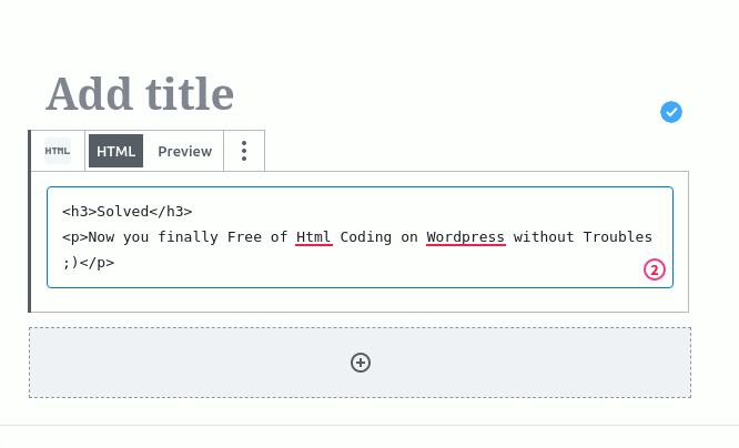 Wordpress Editor Remove p Tag Issue Solution - Html Editing