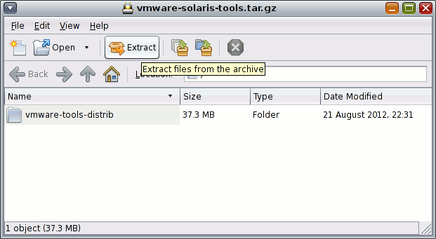 Extract VMware-Tools tar.gz Archive
