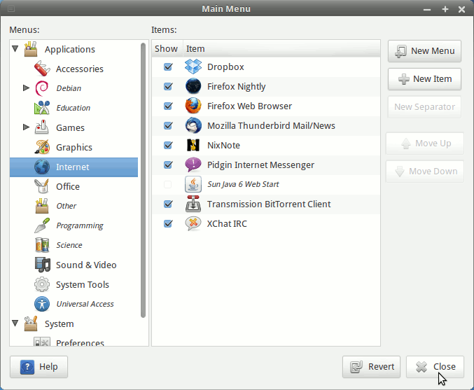 SolusOS GNOME Create Application Main Menu New Launcher on Main Menu