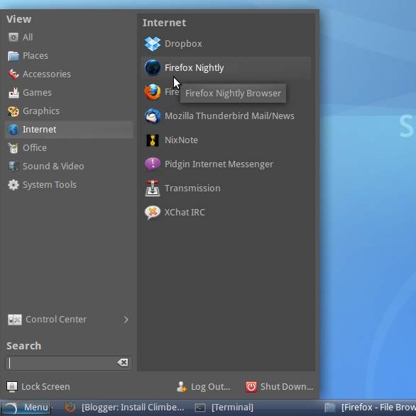 SolusOS GNOME Create Application Main Menu New Launcher on Desktop