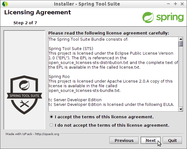 Install Spring Tool Suite Fedora 26 - 