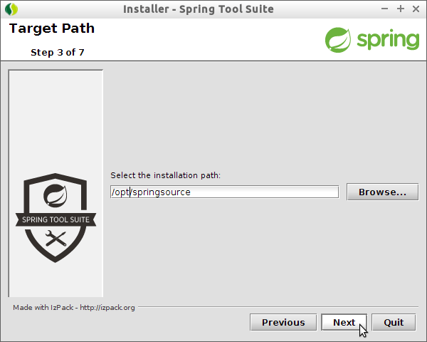 Install Spring Tool Suite Fedora 26 - 