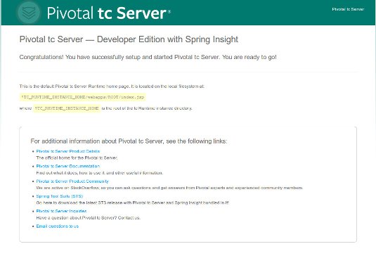 Spring Development Quick Start on Linux - Pitoval tc Server on Browser