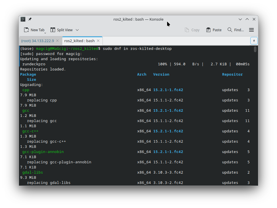 How to Install ROS 2 on Fedora 40 - Terminal setup