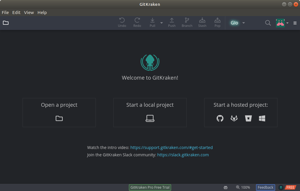 GitKraken KDE Neon Installation Guide - UI