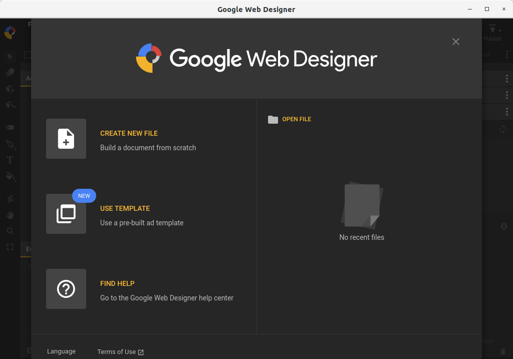 How to Install Google Web Designer in Fedora - UI