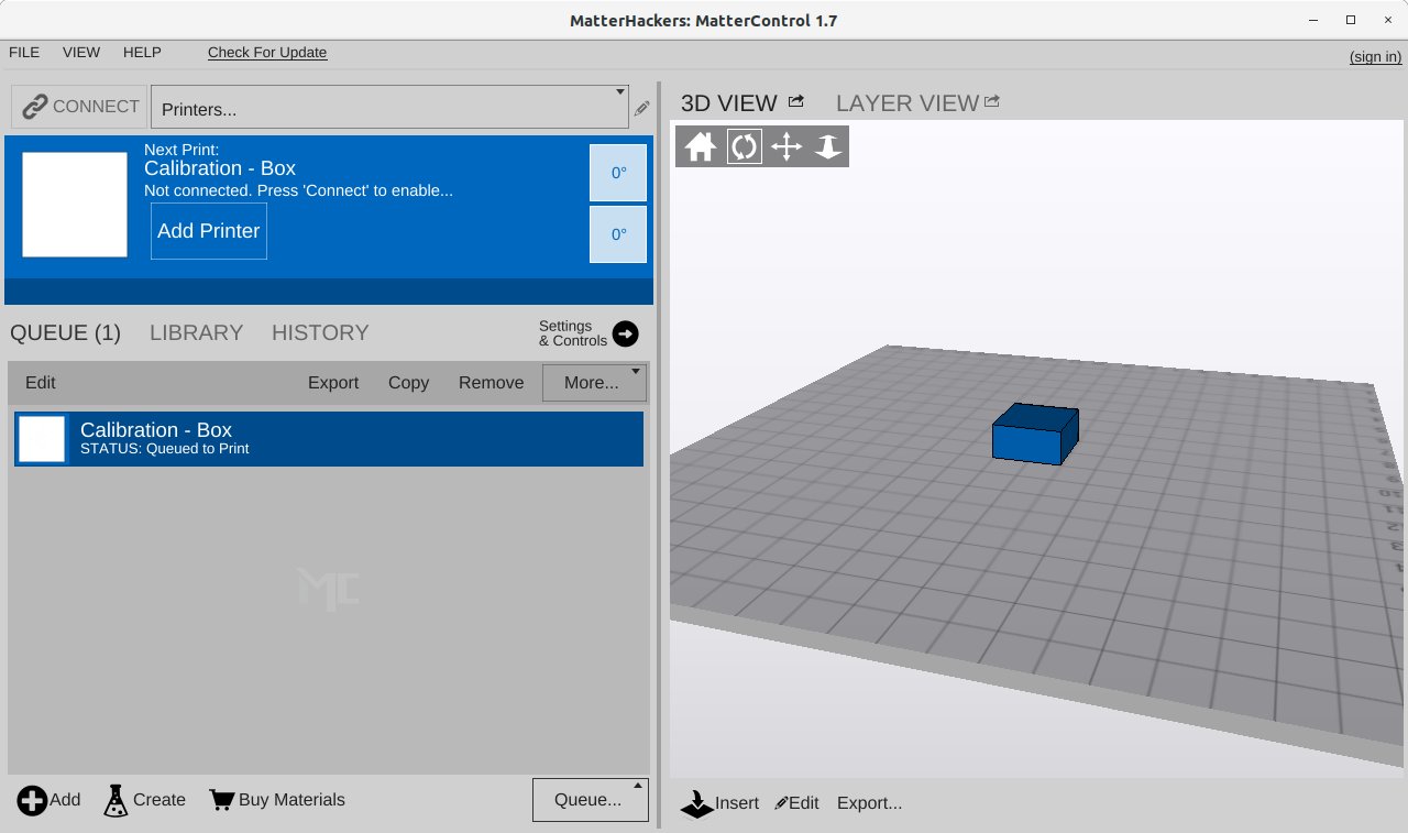 How to Install Best 3D Printing Software on Mint Desktops - MatterControl UI
