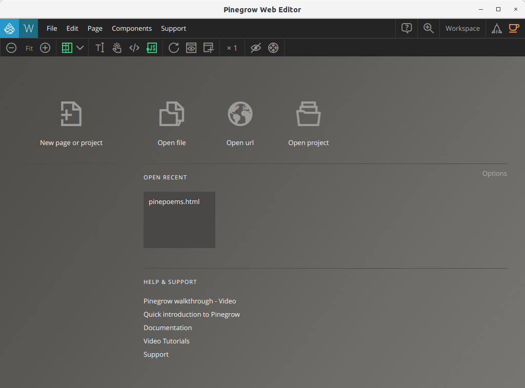 How to Install Pinegrow in openSUSE Tumbleweed - UI