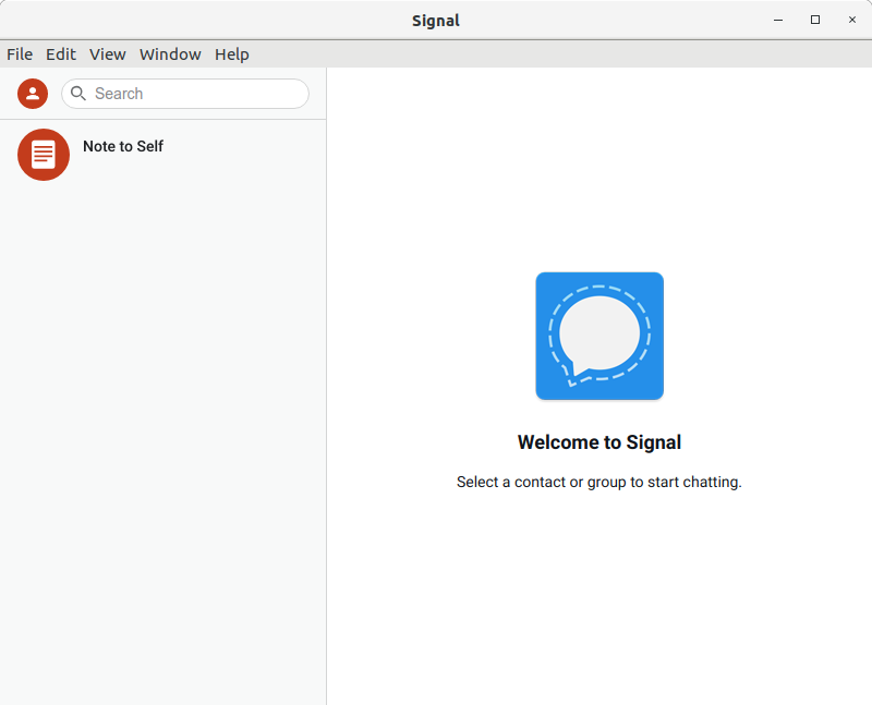 How to Install Signal App in Fedora 35 - UI