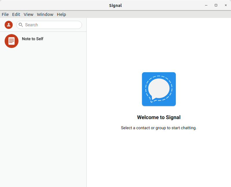 How to Install Signal App in Fedora 36 - UI