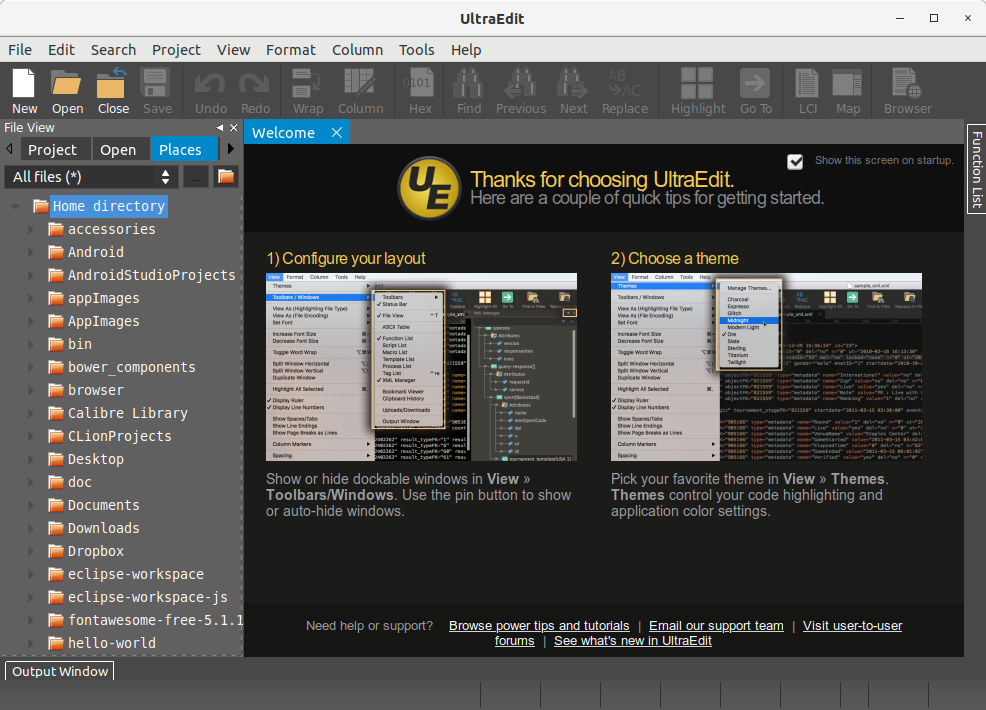 How to Install UltraEdit in Fedora 35 - UI