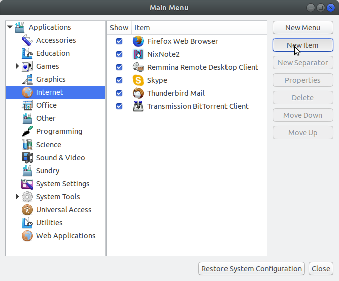 How to Create Menu Launcher Ubuntu GNOME - New Item