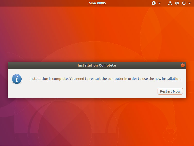VMware Fusion 8 Install Ubuntu 17.10 Artful - Complete Restart