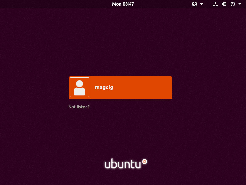How to Install Dual Boot for Windows 10 and Ubuntu 17.10 Artful Linux - Ubuntu Linux 17.10 Artful Desktop Login