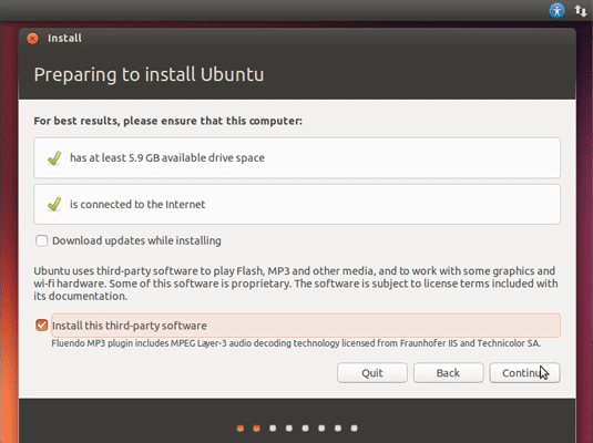VMware Fusion 8 Install Ubuntu 17.10 Artful - Prepare for Installation