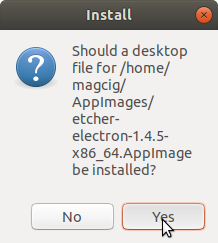 Etcher Ubuntu 18.10 Installation Guide - Etcher Launcher Maker
