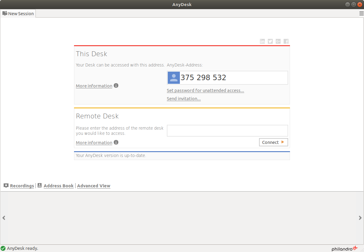 AnyDesk Elementary OS Installation Guide - GUI