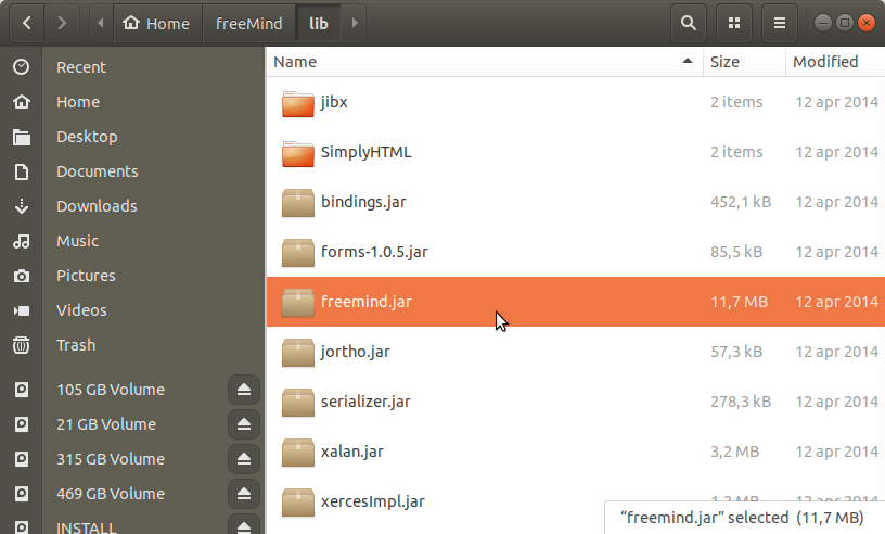How to Install FreeMind on Bodhi Linux LTS - File Manager