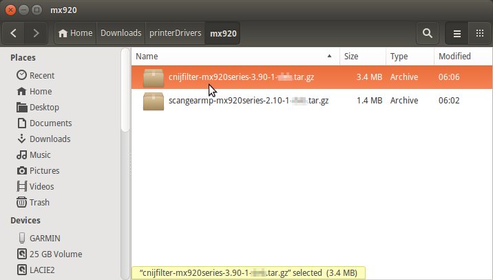 Ubuntu 17.04 Canon Scanner Install - File Manager