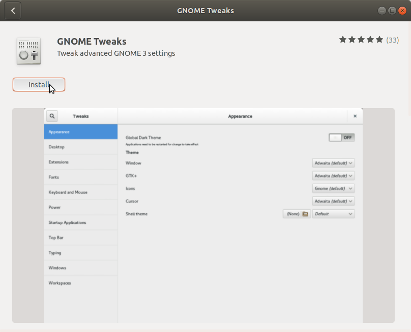 How to Change GTK Theme on Ubuntu 18.10 Cosmic - Ubuntu Software